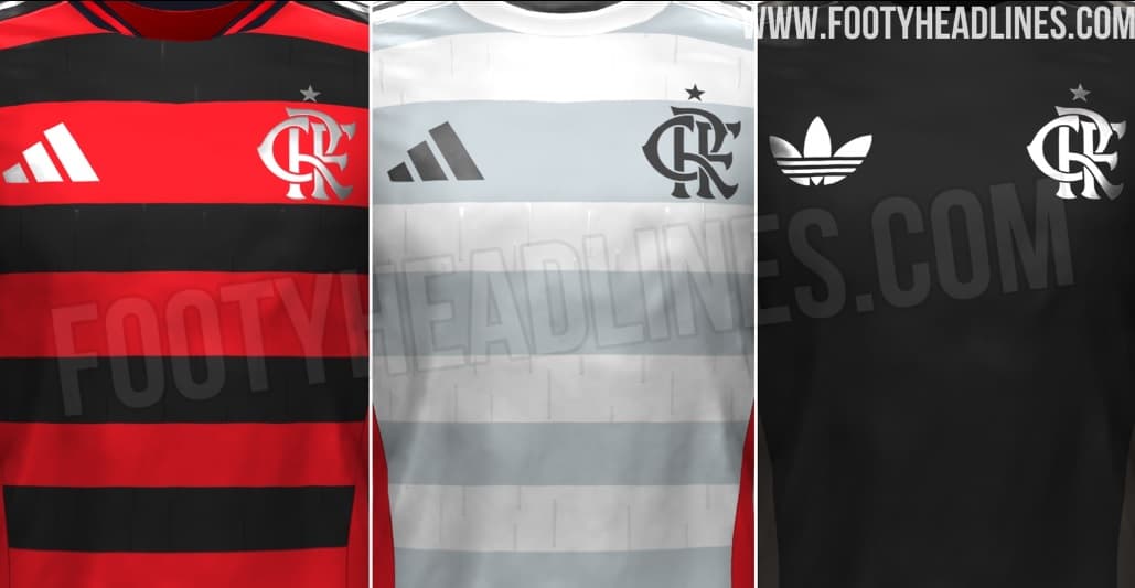 Camisas do Flamengo para 2024 - Footy Headlines/Reprodução