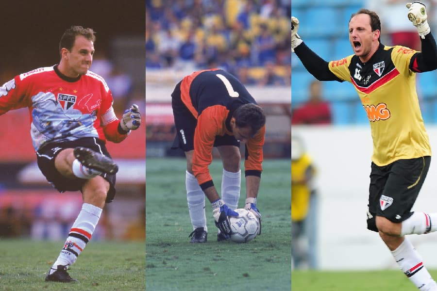 Rogério Ceni, por São Paulo e seleção, sempre de meias brancas - Arquivo/PLACAR