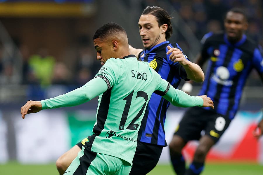 Lino em partida diante da Inter de Milão, pela Champions - Atlético de Madri/Divulgação