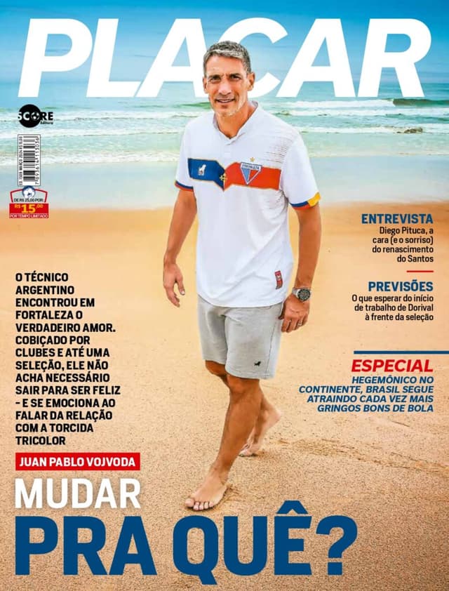 Capa da edição 1509, de março de 2024, com Juan Pablo Vojvoda - PLACAR