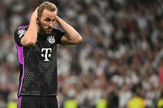 Kane lamenta gol anulado no fim da partida - Javier Soriano/AFP