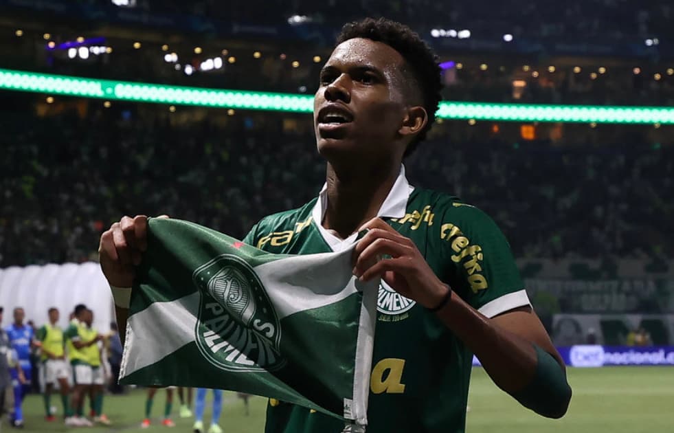 Estêvão, atacante do Palmeiras - Cesar Greco / Palmeiras