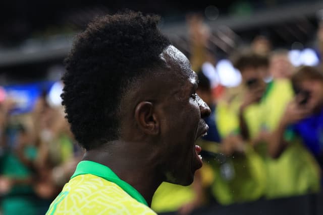 Substituído na estreia, Vinicius Júnior atuou os 90 minutos da partida - Buda Mendes/Getty Images via AFP
