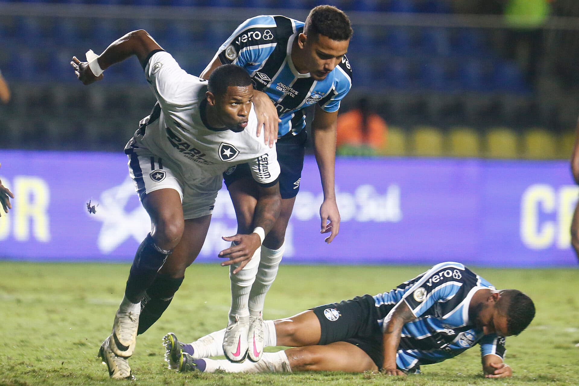 Botafogo bate Grêmio no ES e assume a liderança