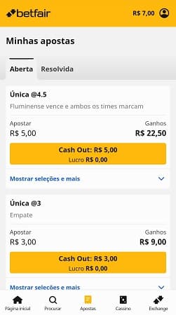 betfair cashout