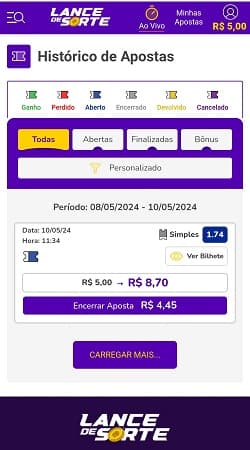 lance de sorte cashout