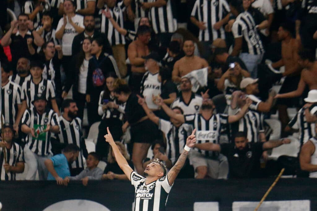 Botafogo vence Palmeiras e se isola na ponta do Brasileirão