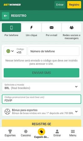 como se cadastrar na betwinner