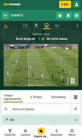 streaming de futebol na betwinner