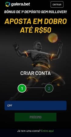 bonus de cadastro galera bet