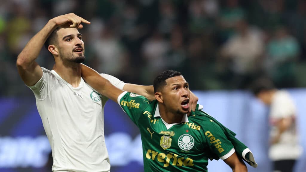 Flaco López marcou o gol da vitória do Palmeiras contra o São Paulo - Cesar Greco/Palmeiras