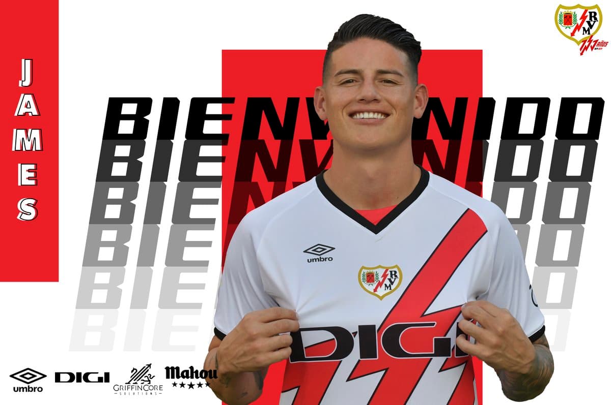 James Rodriguez rescinde com o Rayo Vallecano