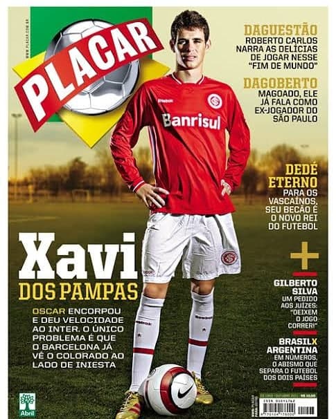 Xavi dos Pampas: Oscar em capa de PLACAR durante passagem pelo Inter