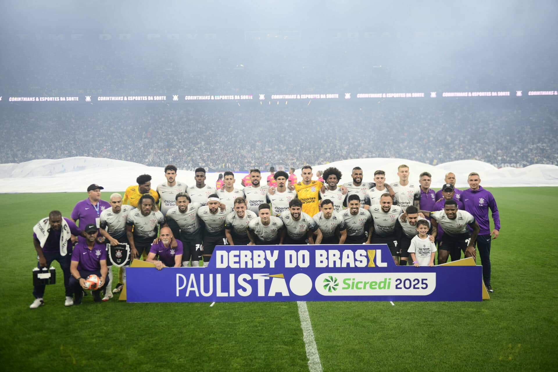 Time do Corinthians campeão paulista de 2025 - Alexandre Battibugli/PLACAR