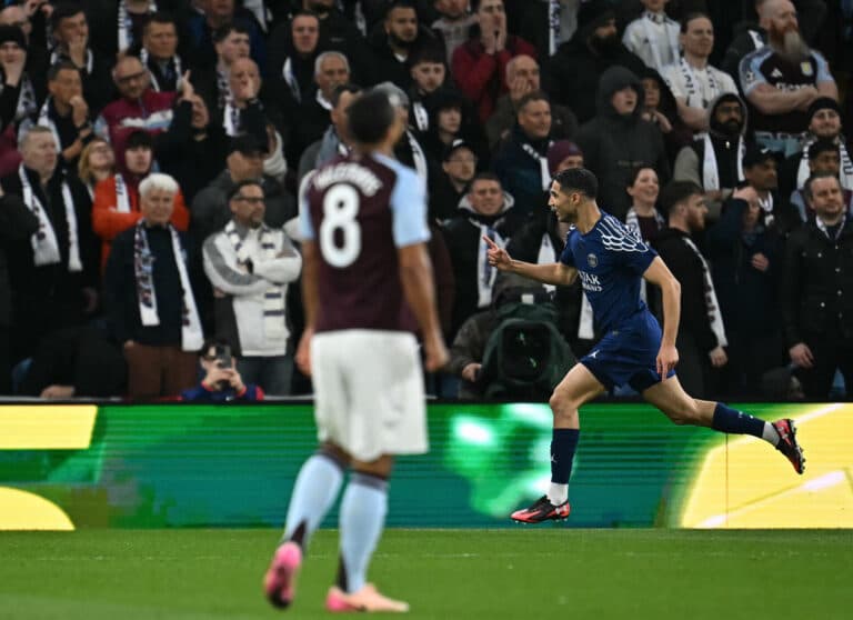 PSG sofre contra o Aston Villa, mas avança às semifinais da Champions