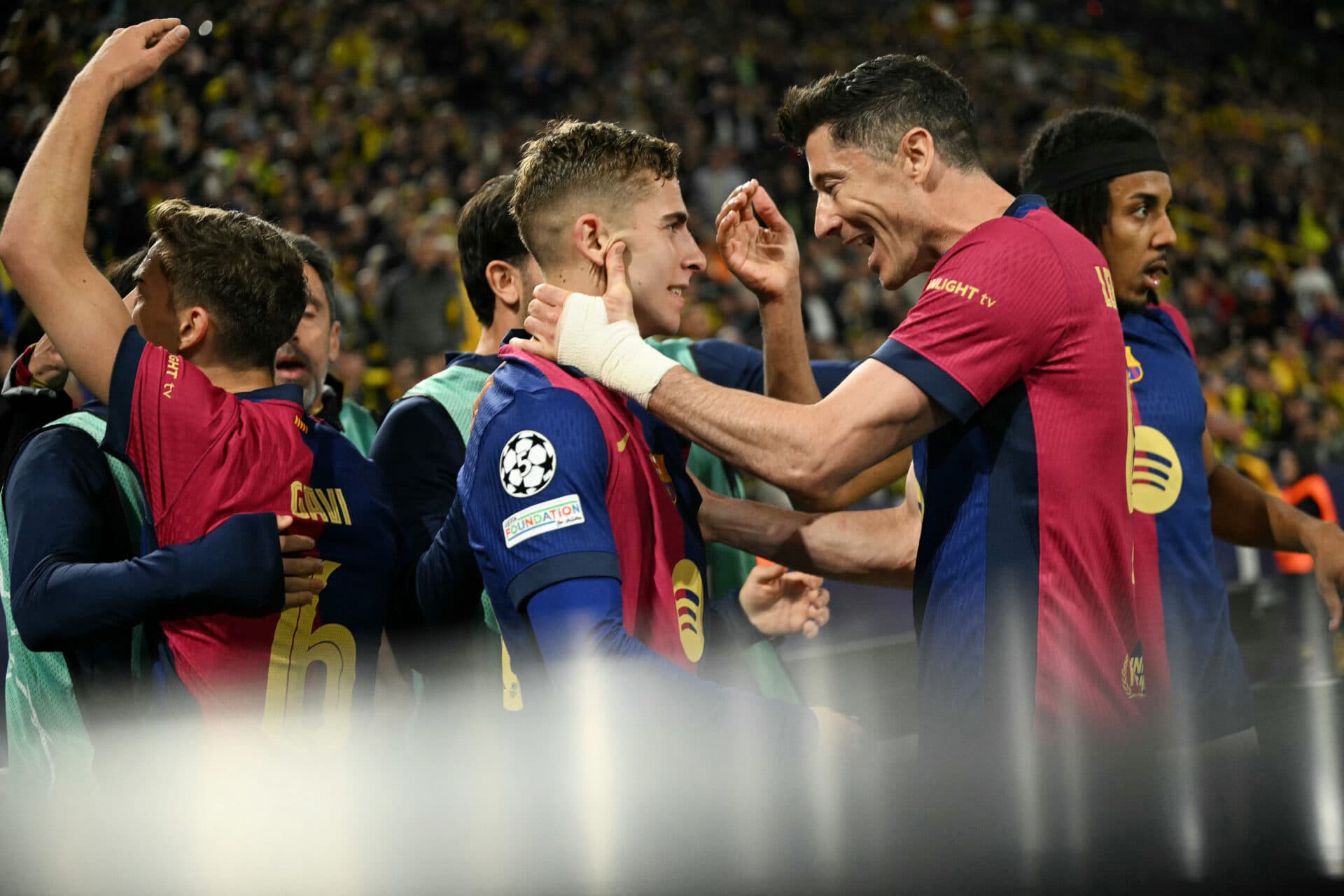 Barcelona, de Robert Lewandowski. busca um título que não conquista há dez anos - Ina Fassbender/AFP