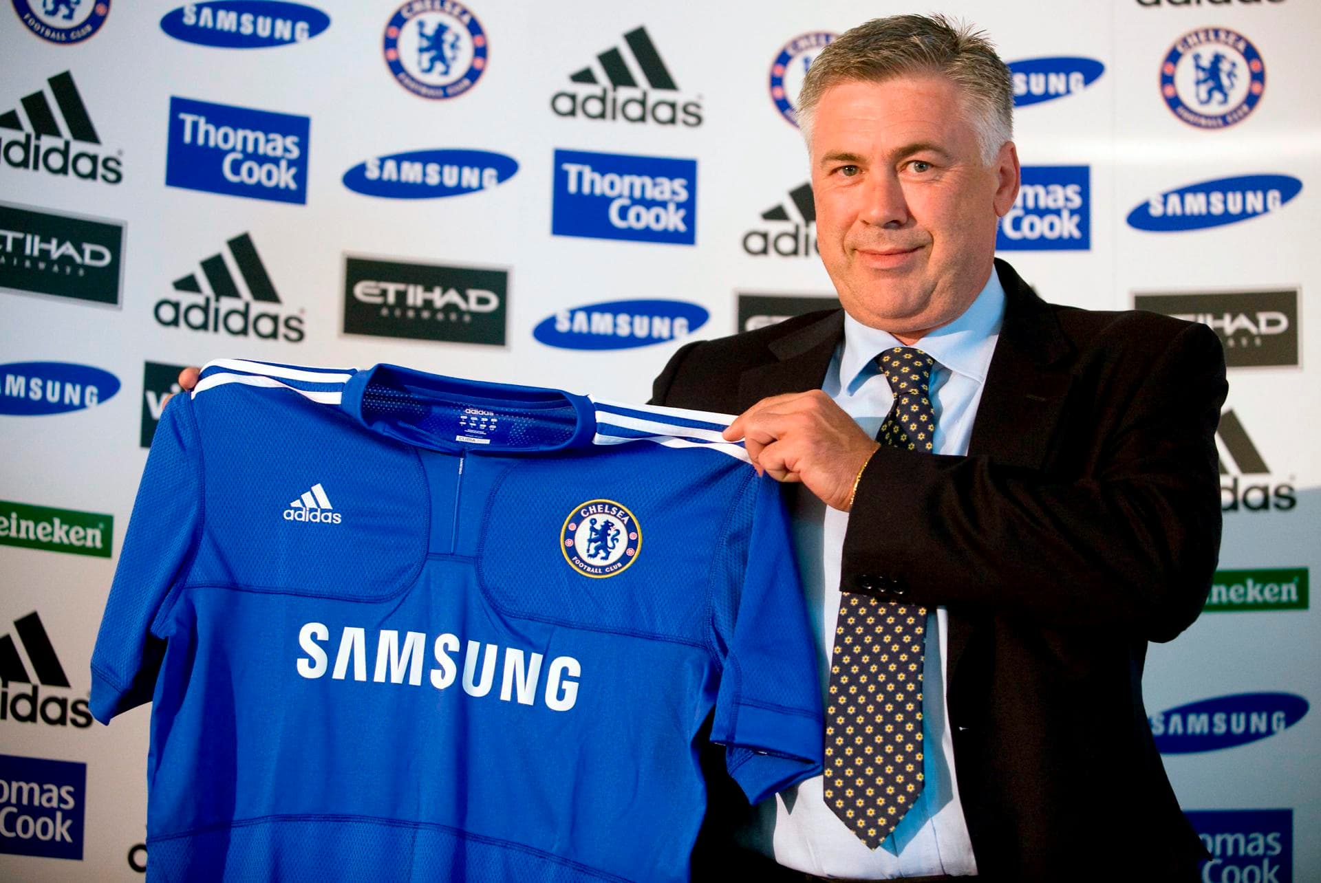 Ancelotti conquistou uma Premier League pelo Chelsea - EFE/Daniel Hambury