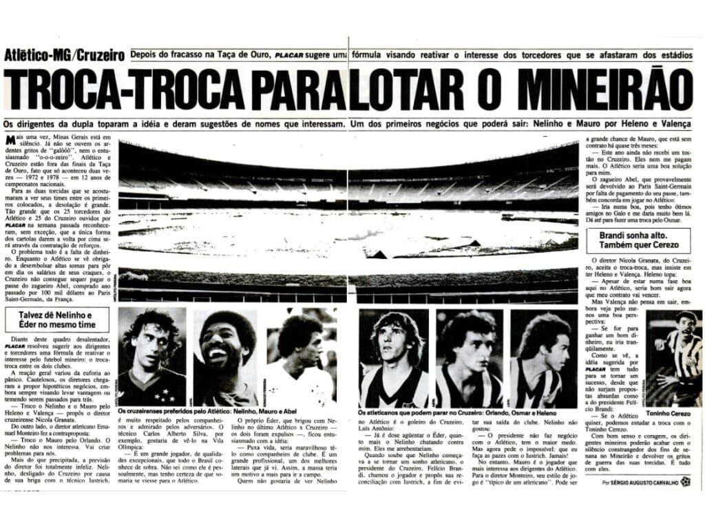 Troca-troca em BH: a ida de Nelinho do Cruzeiro para o Galo