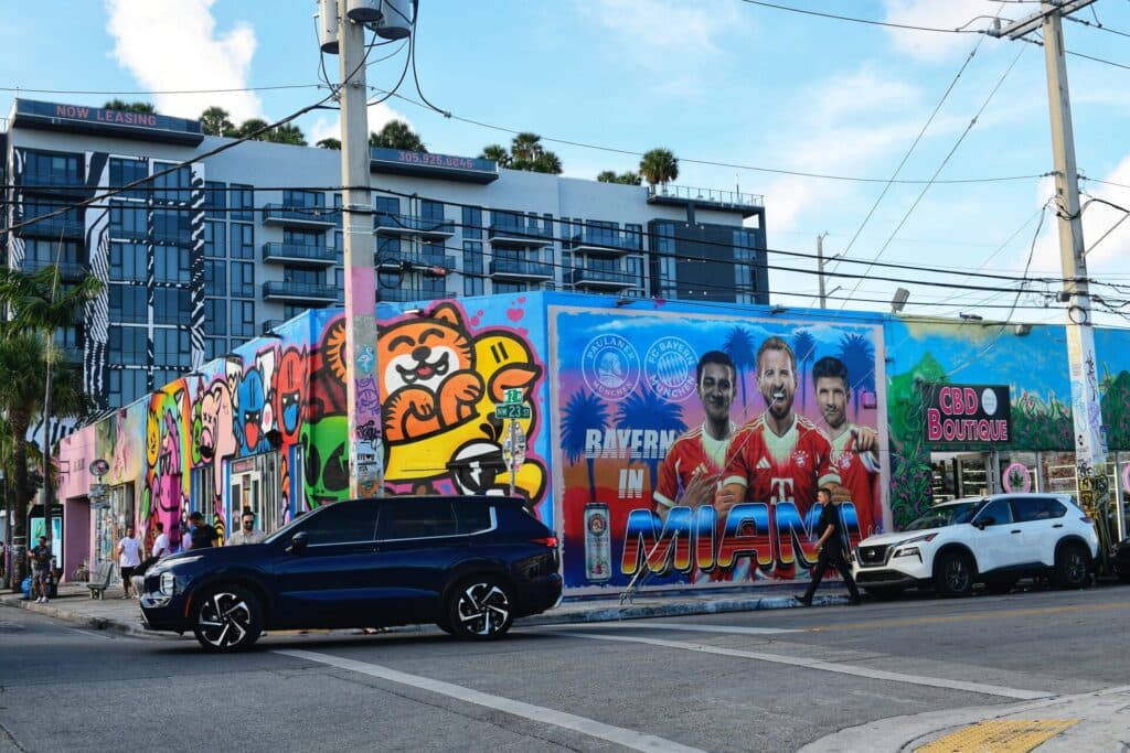 Jogadores do Bayern também têm mural em Wynwood - Alexandre Battibugli / PLACAR
