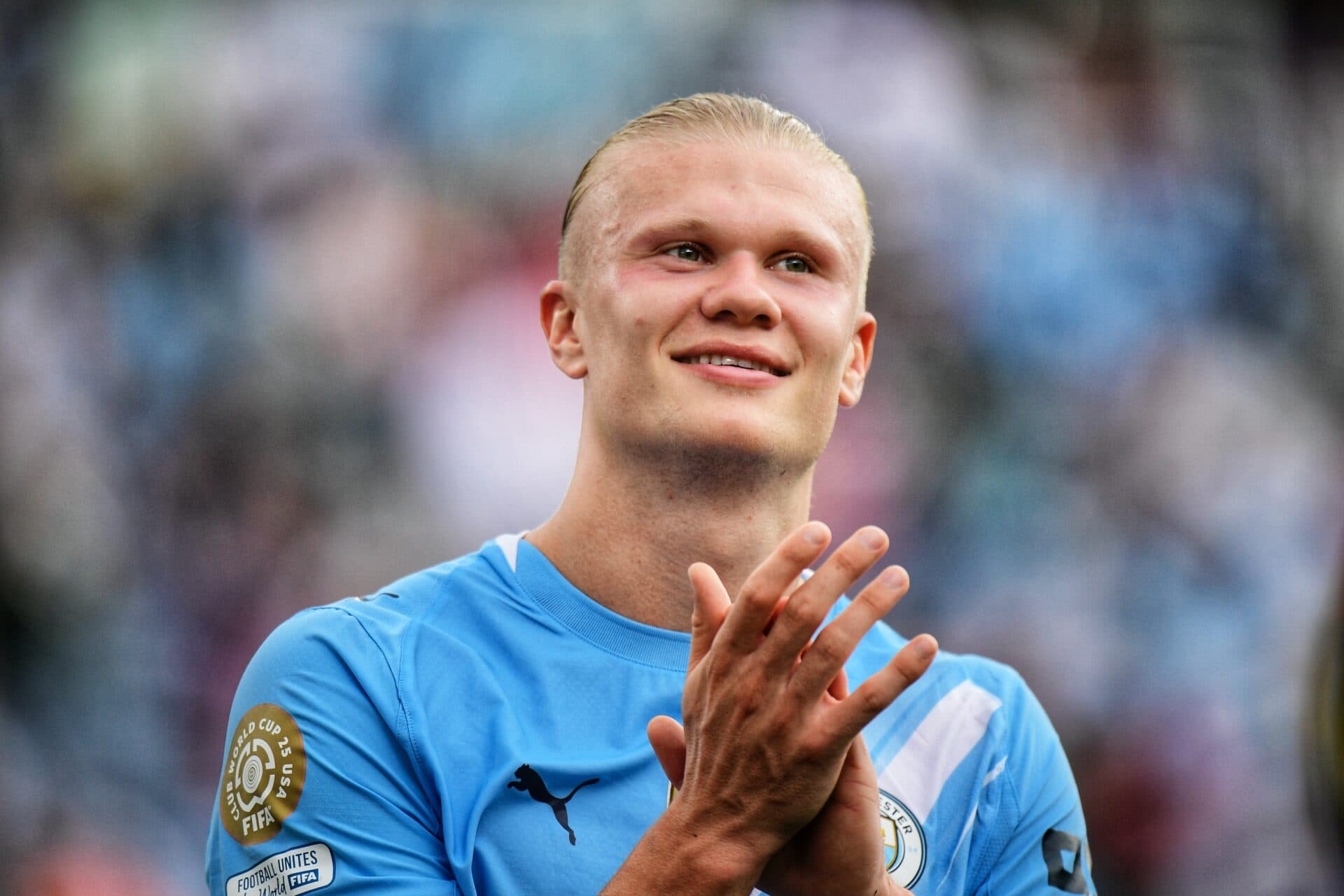 Erling Haaland na goleada do Manchester City contra a Juventus - Alexandre Battibugli/PLACAR
