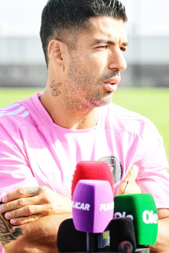 Luís Suárez durante treino do Inter Miami - Alexandre Battibugli/PLACAR