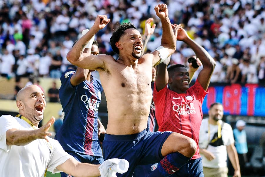 Marquinhos comemora classificação do PSG à final do Mundial de Clubes - Alexandre Battibugli/PLACAR