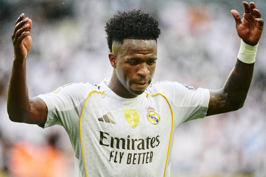 Vini Jr. puxou contra-ataques do Real Madrid e chamou a torcida - Alexandre Battibugli / PLACAR