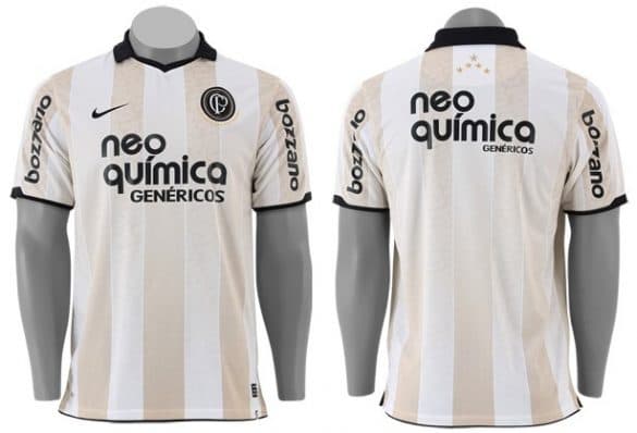 Camisa do centenário corintiano, que teve Ronaldo Fenômeno - Reprodução