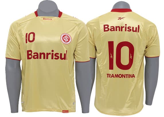 Camisa dourada do Inter, lançada em 2009 - Reprodução