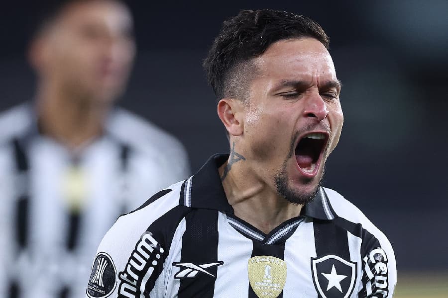 Artur comemora o gol da vitória botafoguense no Nilton Santos - Vitor Silva/Botafogo