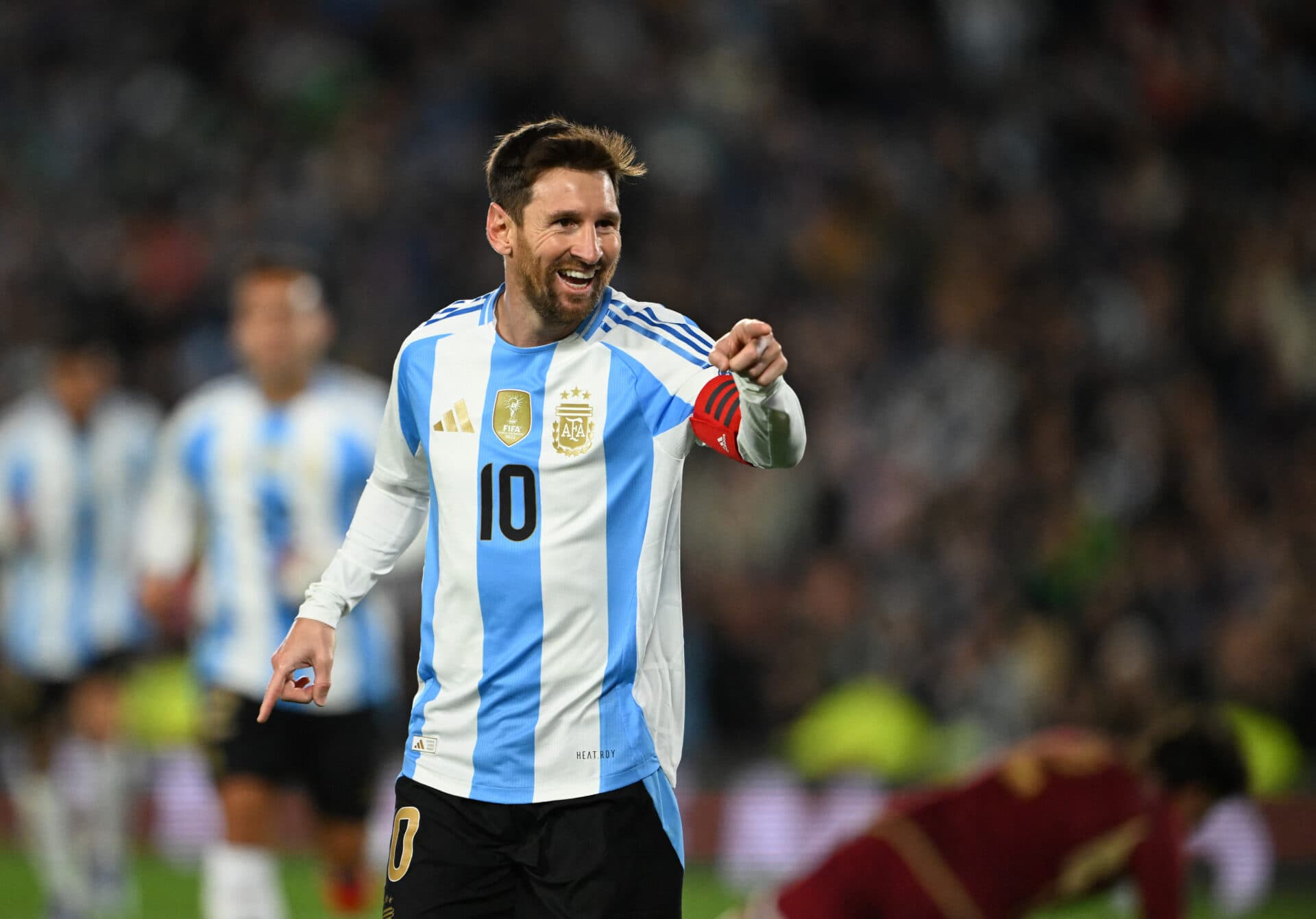 Messi comanda vitória argentina contra a Venezuela - Luis ROBAYO / AFP