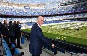 O presidente da Fifa visitou nesta quinta-feira, 25, um dos estádios do Marrocos para a Copa do Mundo - Federation Royale Marocaine De Football / AFP