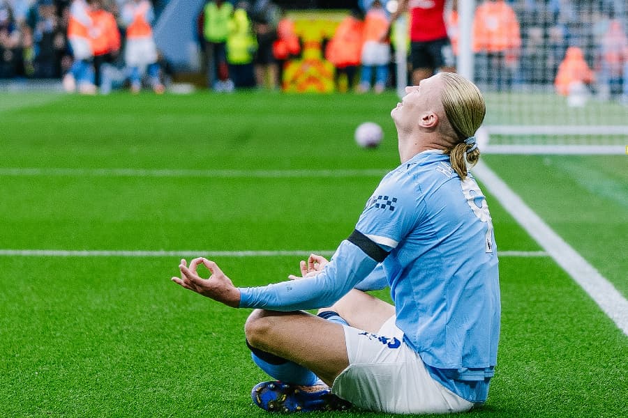 Haaland tem mais gols que jogos na temporada - Divulgação / City