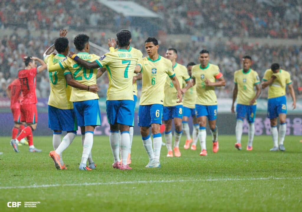 Brasil goleia Coreia do Sul em melhor atuação com Ancelotti