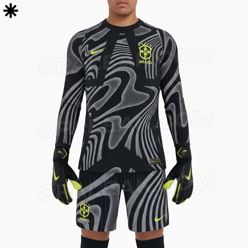 Suposta nova camisa de goleiro da seleção brasileira - Opaleak/Divulgação