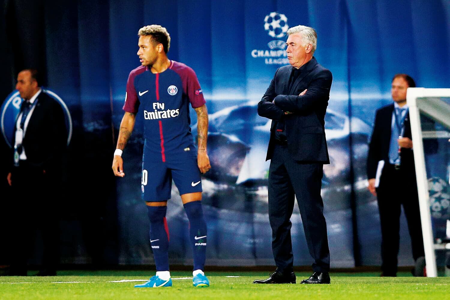 Em confronto com Neymar, pela Champions, curiosamente um brasileiro com quem nunca trabalhou - Divulgação/Paris Saint-Germain