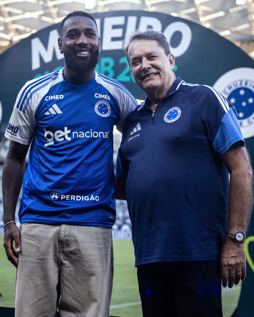 Gerson e Pedro Lourenço no Mineirão - Gustavo Aleixo/Divulgação/Cruzeiro