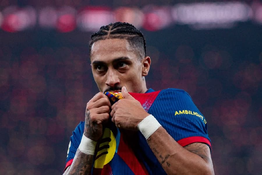 Raphinha marcou quatro gols na Supercopa da Espanha de 2026 - Divulgação/FC Barcelona
