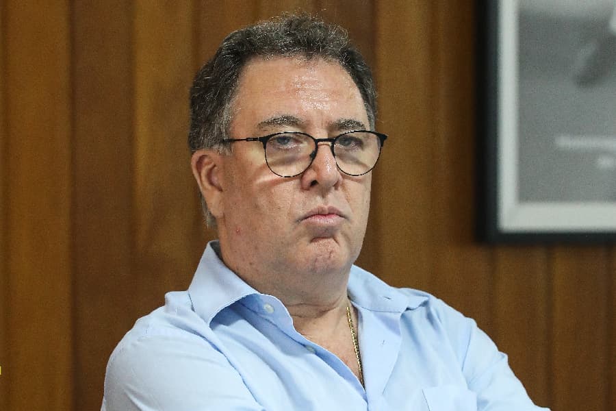 Marcelo Teixeira, presidente do Santos, precisará tomar decisão em caso de novo tropeço na Vila - Raul Baretta;Santos FC
