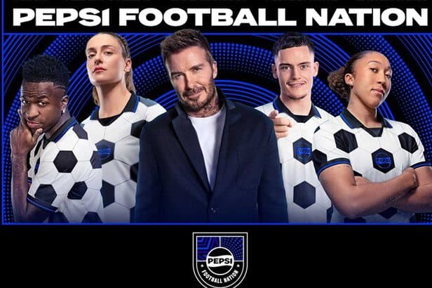 Pepsi lança projeto com Vinicius Jr. e David Beckham