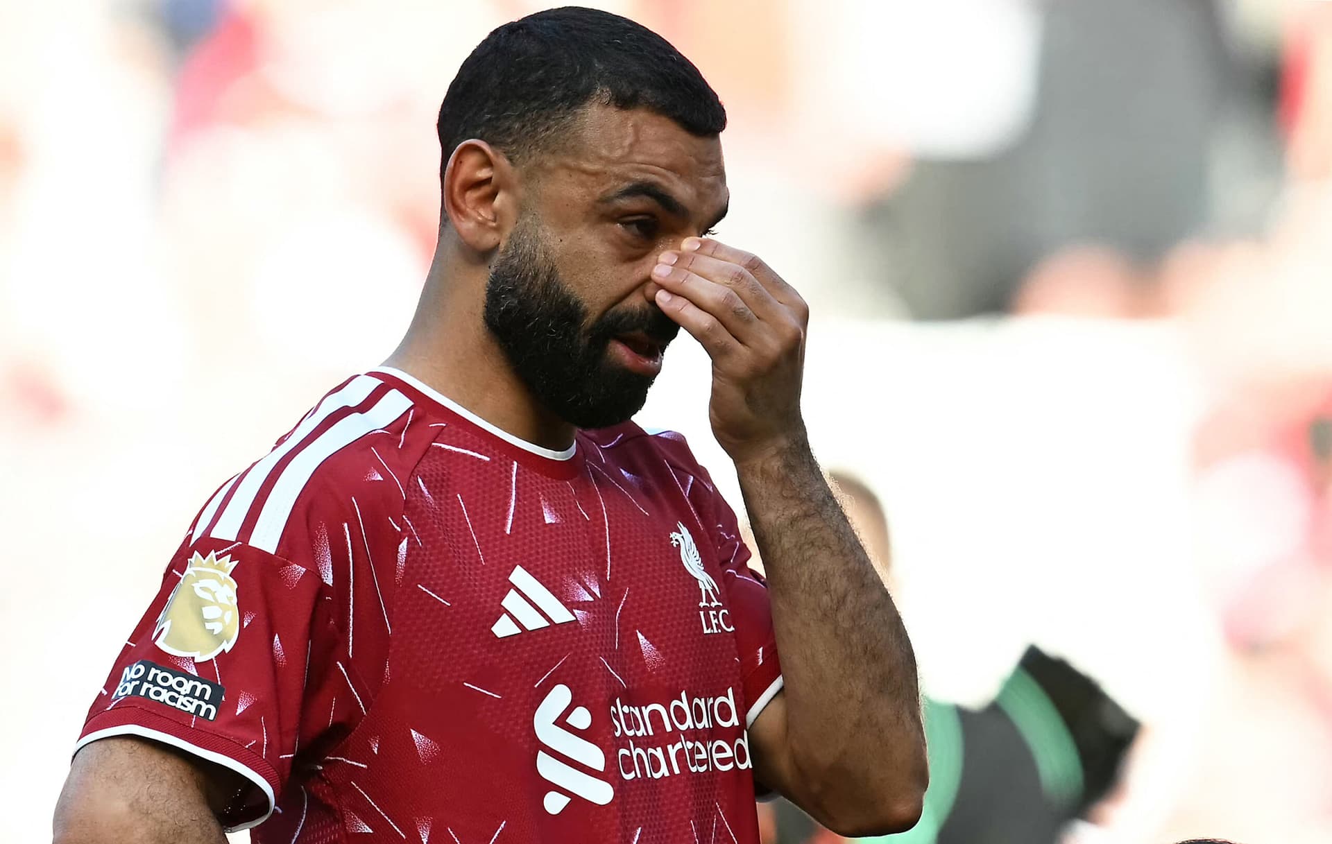 Mohamed Salah se despediu do Liverpool após nove anos - PAUL ELLIS/AFP