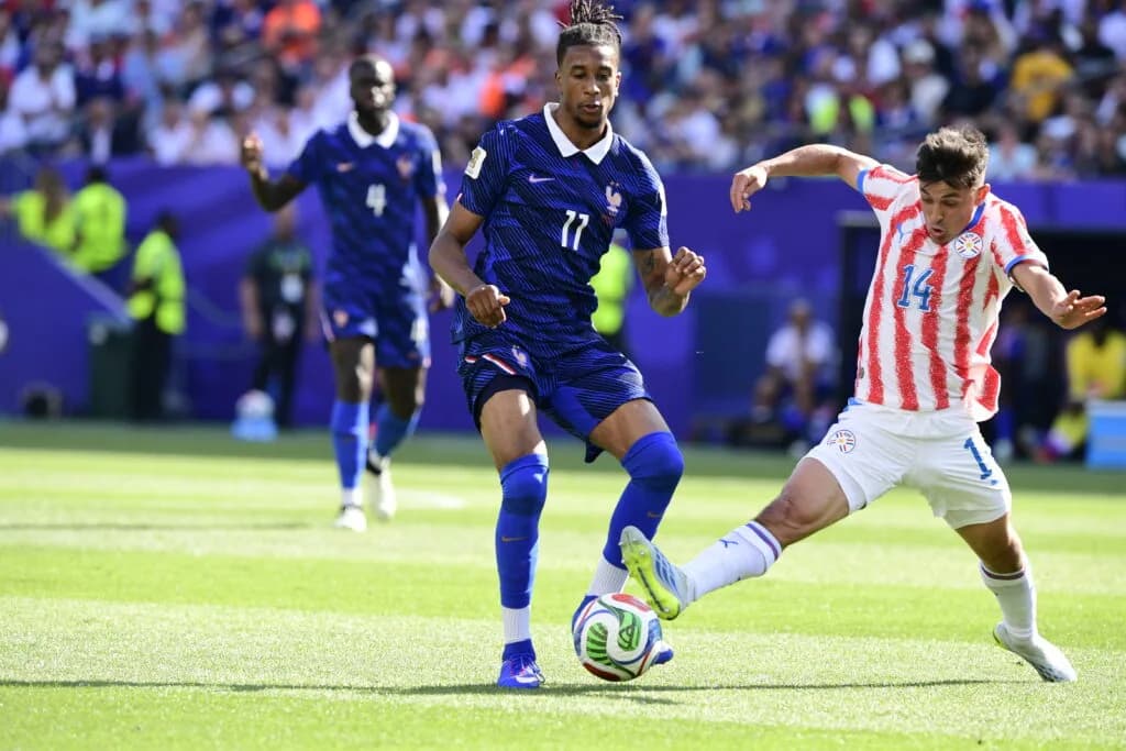 França x Paraguai pelas oitavas de final da Copa do Mundo em Nova Jersey (Alexandre Battibugli/PLACAR)