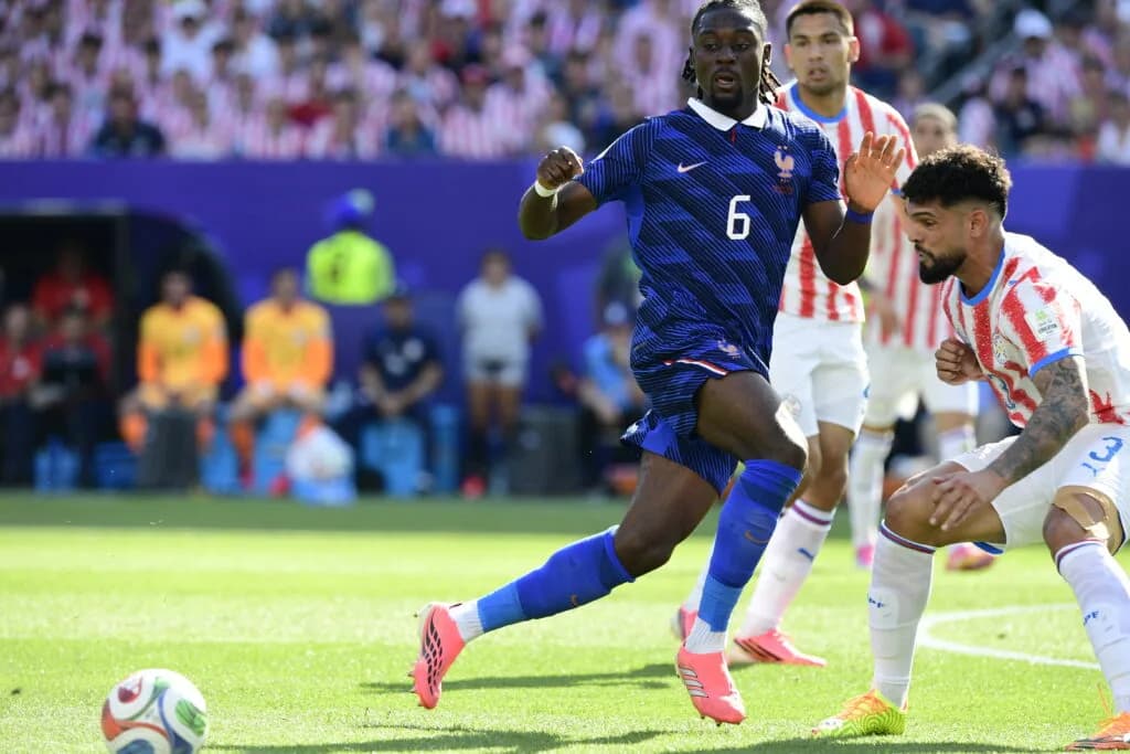 França x Paraguai pelas oitavas de final da Copa do Mundo em Nova Jersey (Alexandre Battibugli/PLACAR)