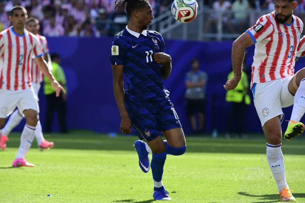 França x Paraguai pelas oitavas de final da Copa do Mundo em Nova Jersey (Alexandre Battibugli/PLACAR)