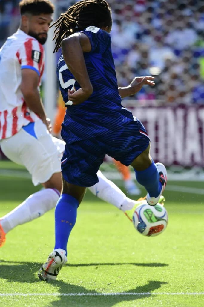 França x Paraguai pelas oitavas de final da Copa do Mundo em Nova Jersey (Alexandre Battibugli/PLACAR)