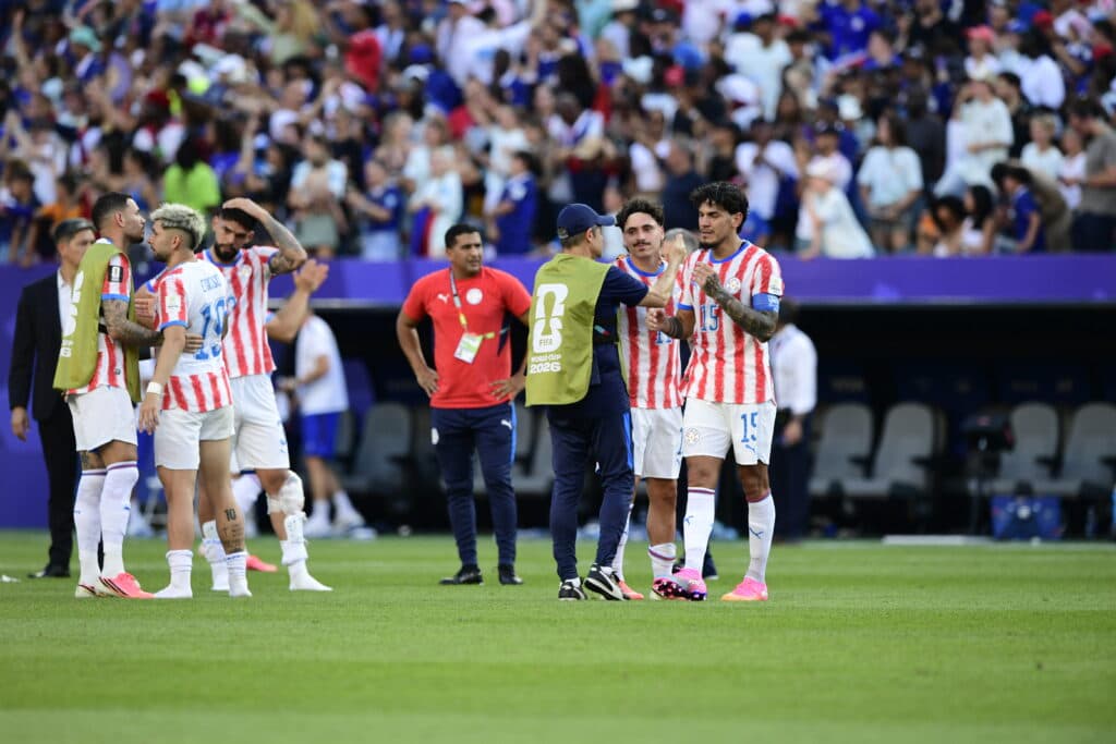 França x Paraguai pelas oitavas de final da Copa do Mundo em Nova Jersey (Alexandre Battibugli/PLACAR)