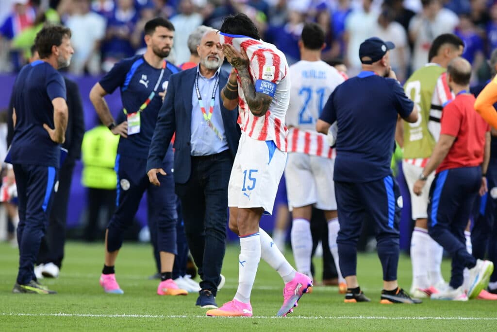 França x Paraguai pelas oitavas de final da Copa do Mundo em Nova Jersey (Alexandre Battibugli/PLACAR)