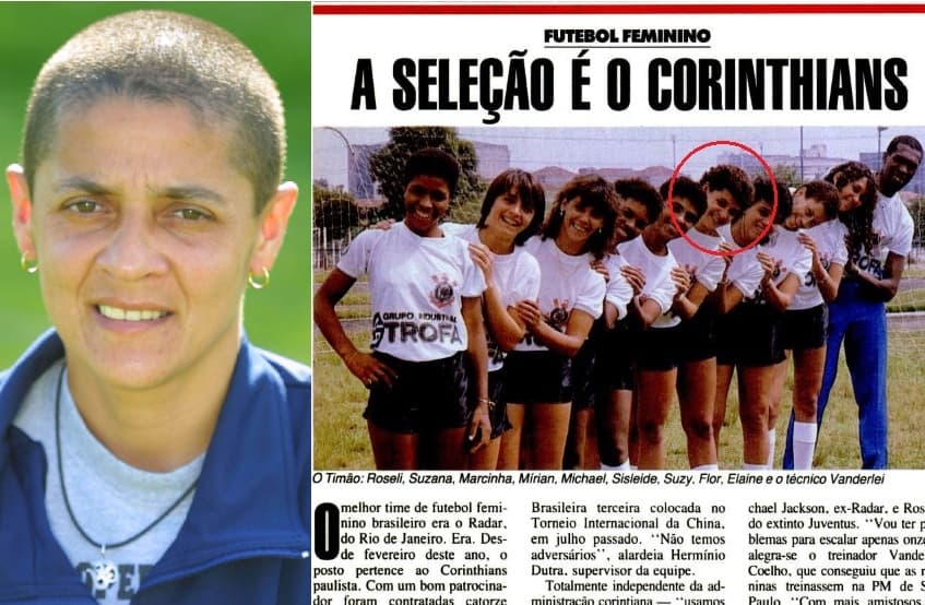 Sissi, primeira craque do futebol feminino brasileiro, no acervo de PLACAR