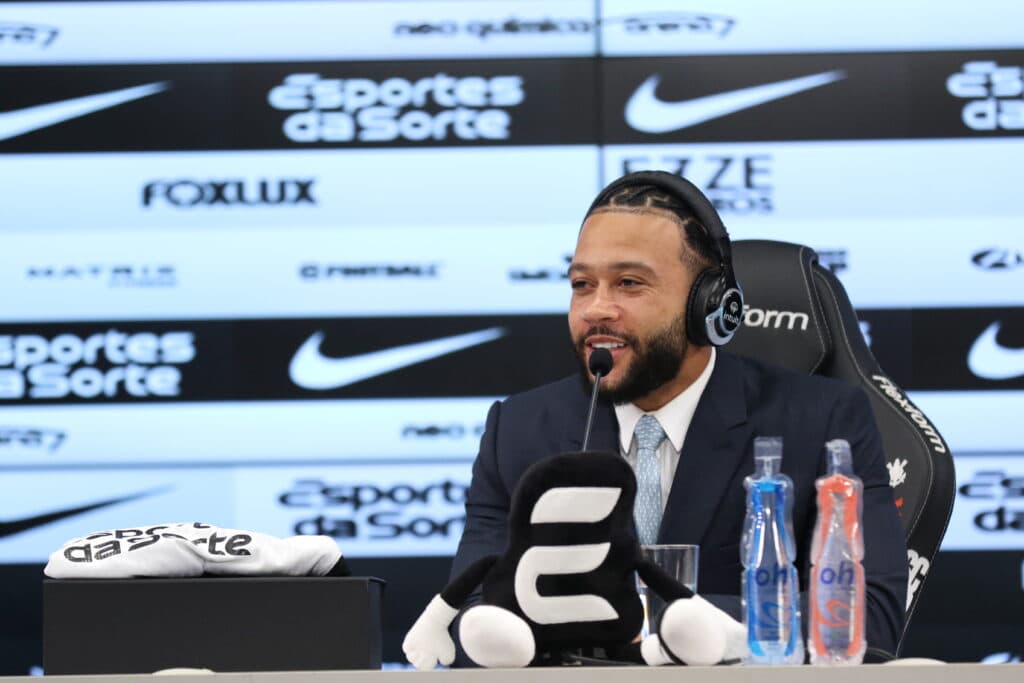 Craque holandês durante a apresentação no Corinthians em setembro de 2024 - Rodrigo Coca/Agência Corinthians