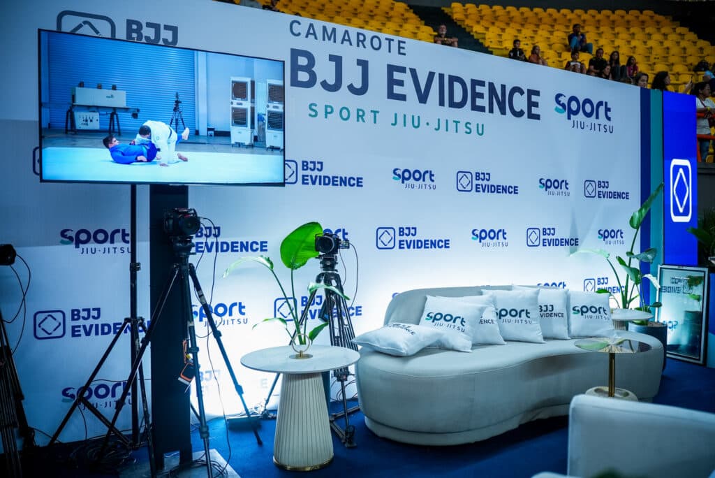 Camarote da BJJ Evidence contou com uma estrutura cuidadosamente pensada para o conforto e o acolhimento dos convidados, centenas de pessoas frequentaram o espaço. Foto: Emmanuela Oliveira
